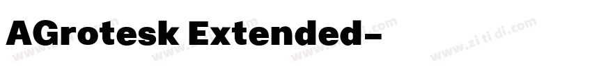 AGrotesk Extended字体转换